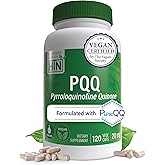 Health Thru Nutrition PQQ 20mg 120 Servings Pyrroloquinoline Quinone as PureQQ | Promotes Mitochondrial Biogenesis | Certified Vegan | Non-GMO Gluten Soy Free Capsules| Clean Label PQQ Supplement