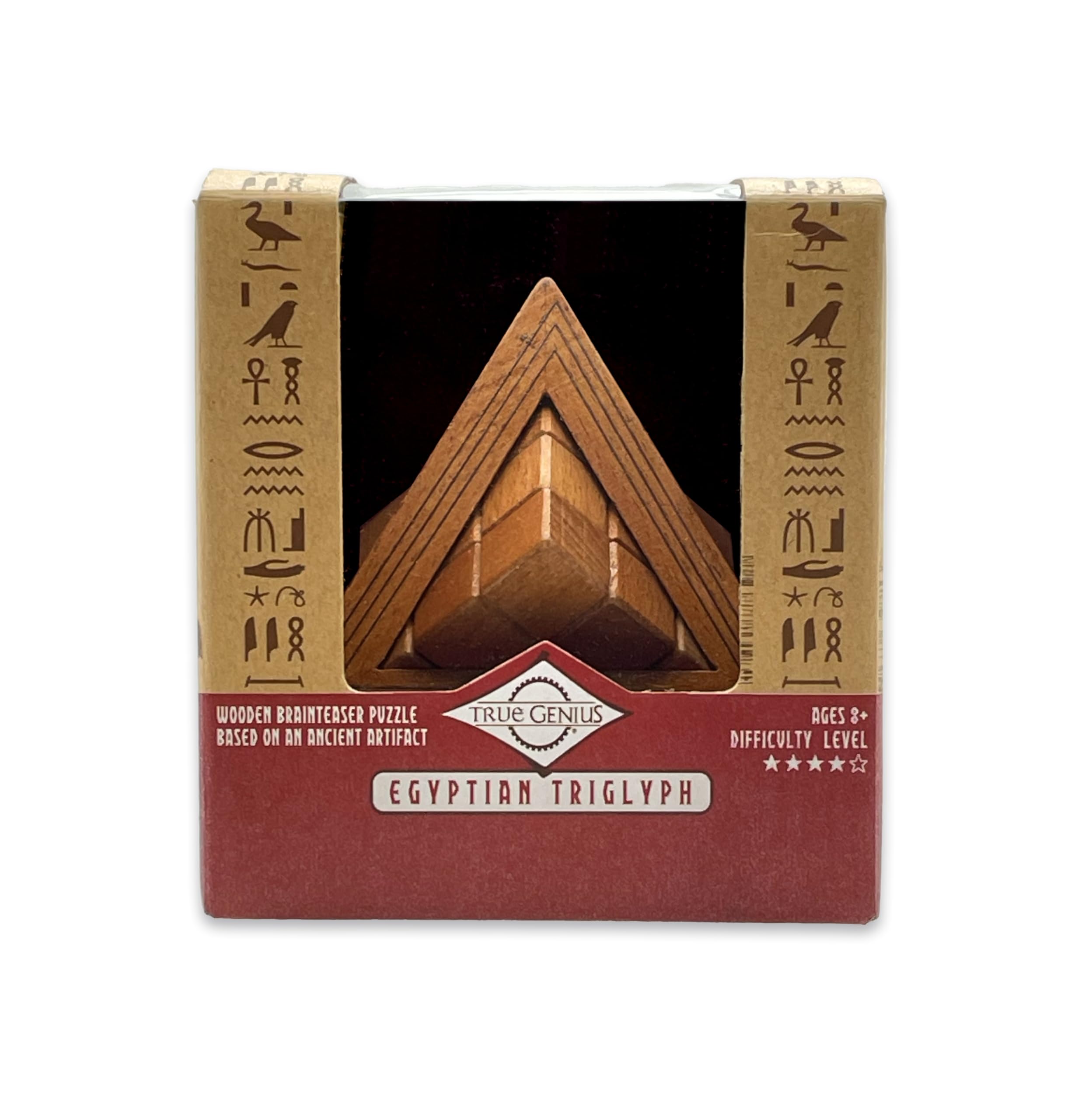 Project Genius Egyptian Trygliph Wooden Brainteaser