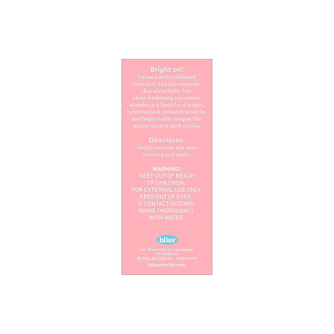 eye bliss cream uses