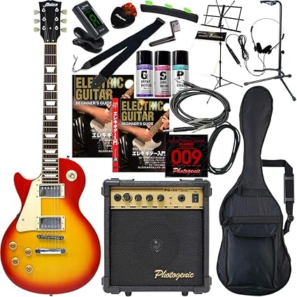 Amazon Maison メイソン エレキギター レスポールタイプ サクラ楽器オリジナル Lp 28lh Cs 初心者入門点セット レフティ 左利き用 エレキギターセット 楽器
