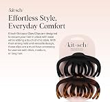Kitsch Octopus Hair Clips Large Claw Clips 2 Pack Black & Tortoise view 2