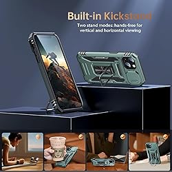 Goodon for iPhone 14 Plus Case with Sliding Camera