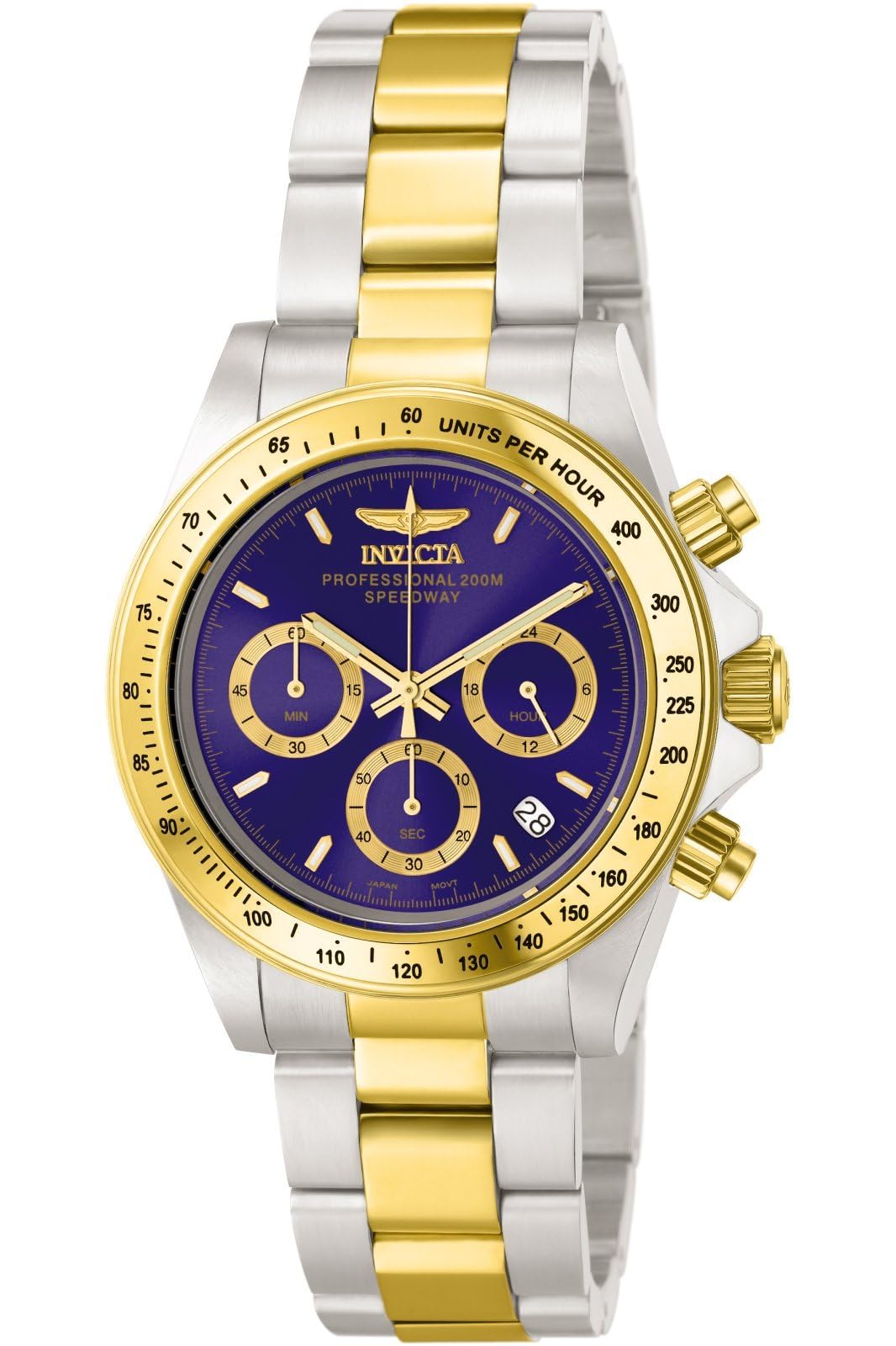 Invicta Speedway 3644 Men's Watch - Waterproof - Analogue - Quartz Movement - stainless steel with blue dial - 39mm — image 1