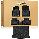 LASFIT Floor Mats & Trunk Mat for Mazda CX30 2020-2026 All Weather TPE Custom Fit 2026 2025 2024 2023 2022 2021 2020 Floor Liners Car Mats Accessories, 1st & 2nd Row & Cargo Mats, Black