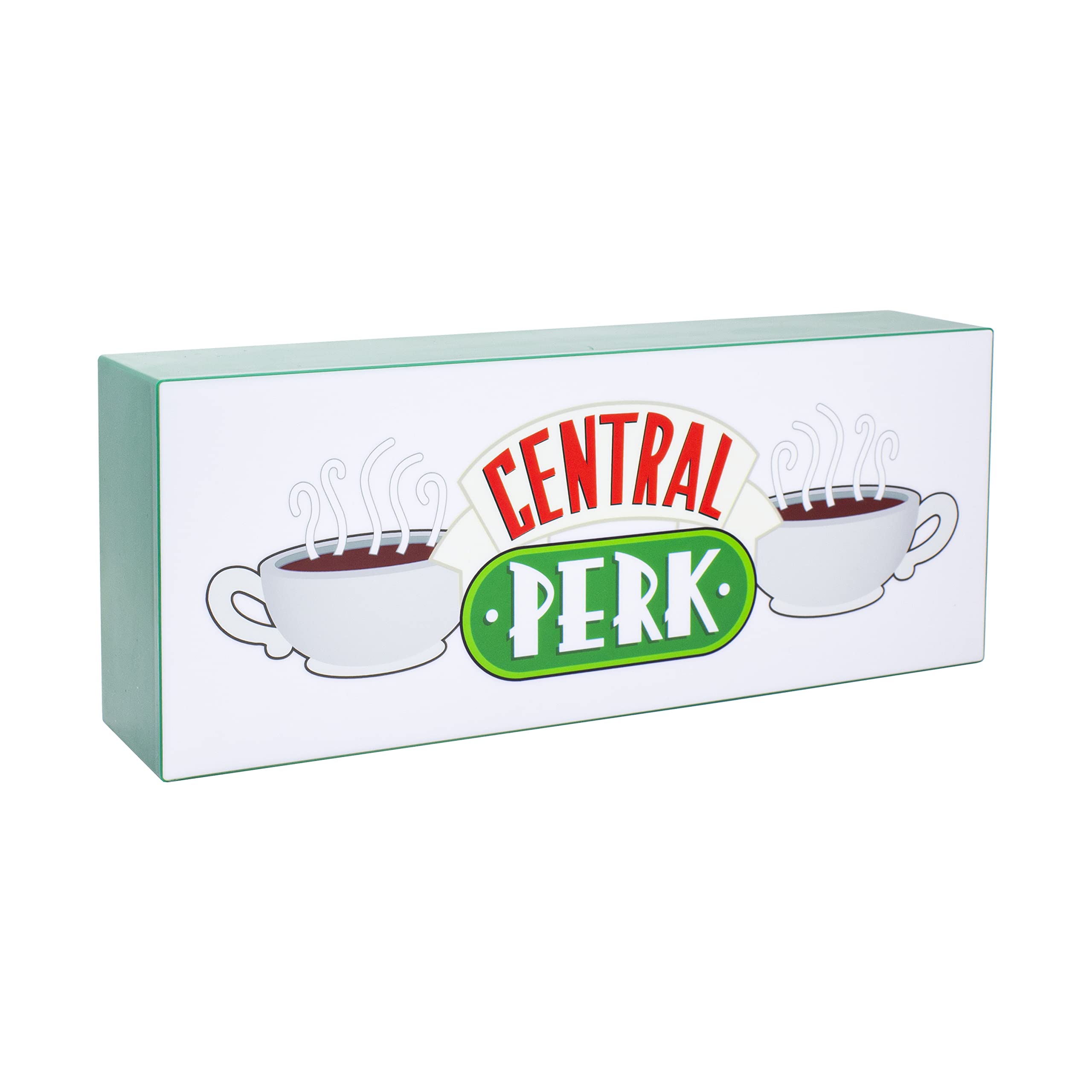 FRIENDS Central Perk Logo Light - Officially Licensed TV Show Merchandise, Wall Mountable or Free Standing Novelty Sign, Battery or USB Powered, Gift for Sitcom Fans | Paladone