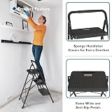 BONTEC 3 Step Ladder Folding Steel Step Stool 150kg Capacity Anti-Slip view 4