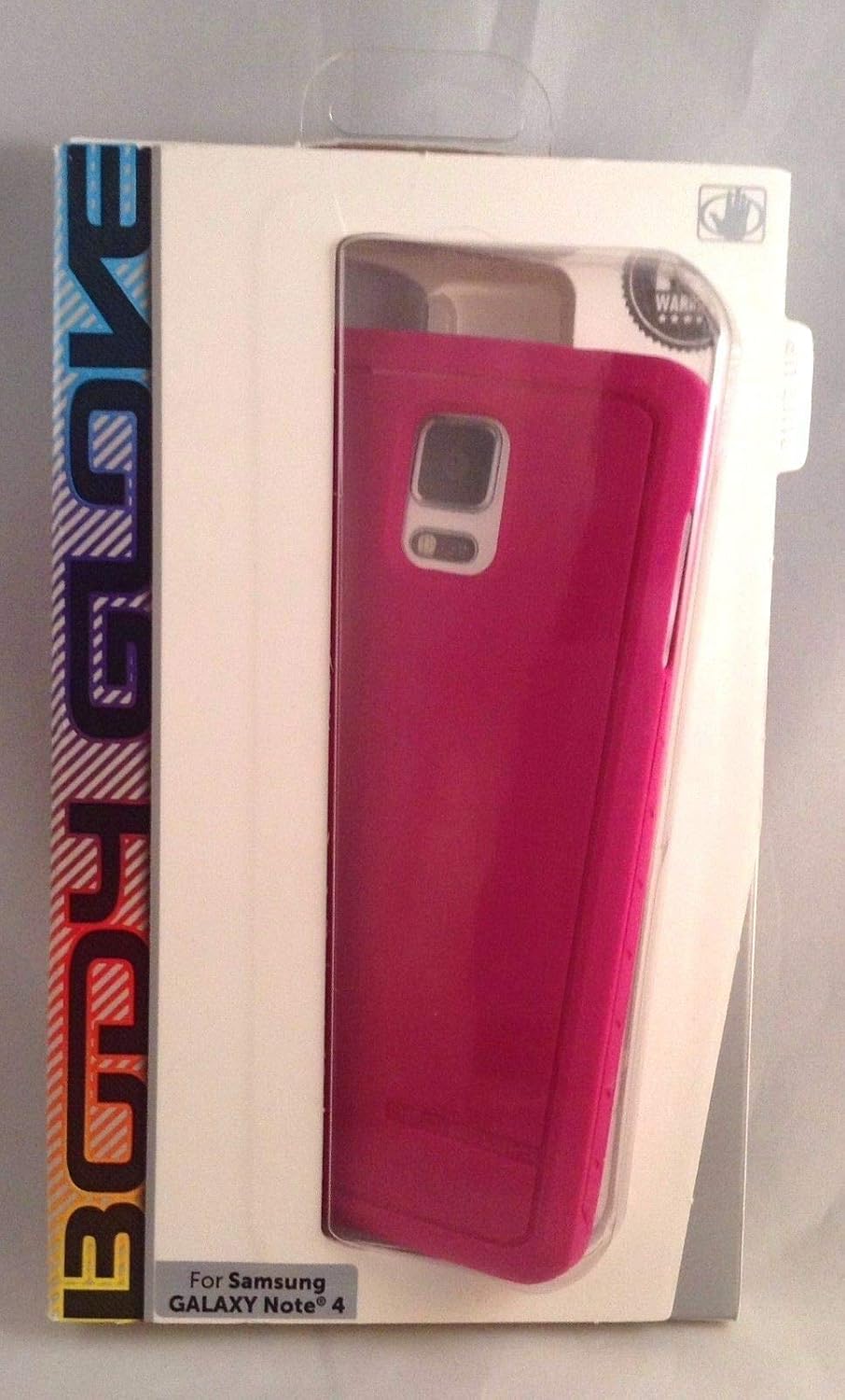 Packaging 4 for - Series Satin-Gel Note Retail Samsung Body Pink - Galaxy Glove Case