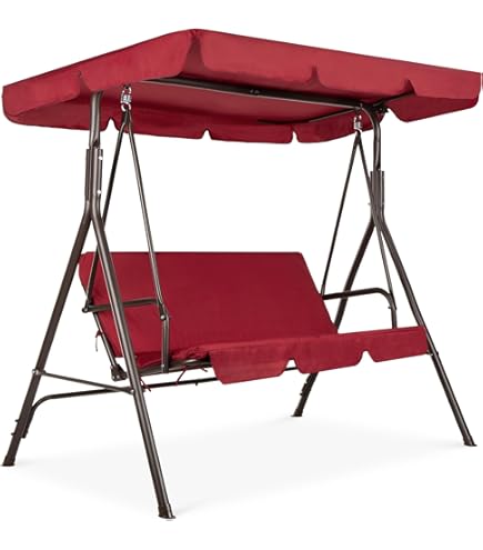 Balancelle Exterieur Places YITAHOME Porch Swing Bed 3-Seats