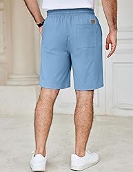 COOFANDY Men's Cotton Drawstring Shorts Casual