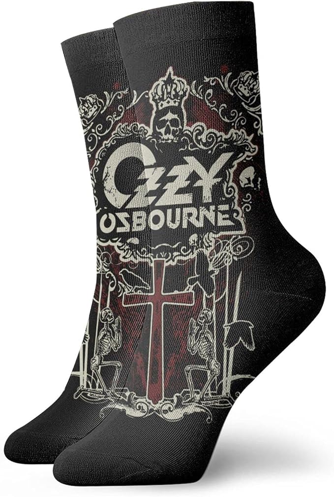 Hidreama Ozzy Osbourne Unisex Work Gear Cushioned Crew Rivalry Soccer