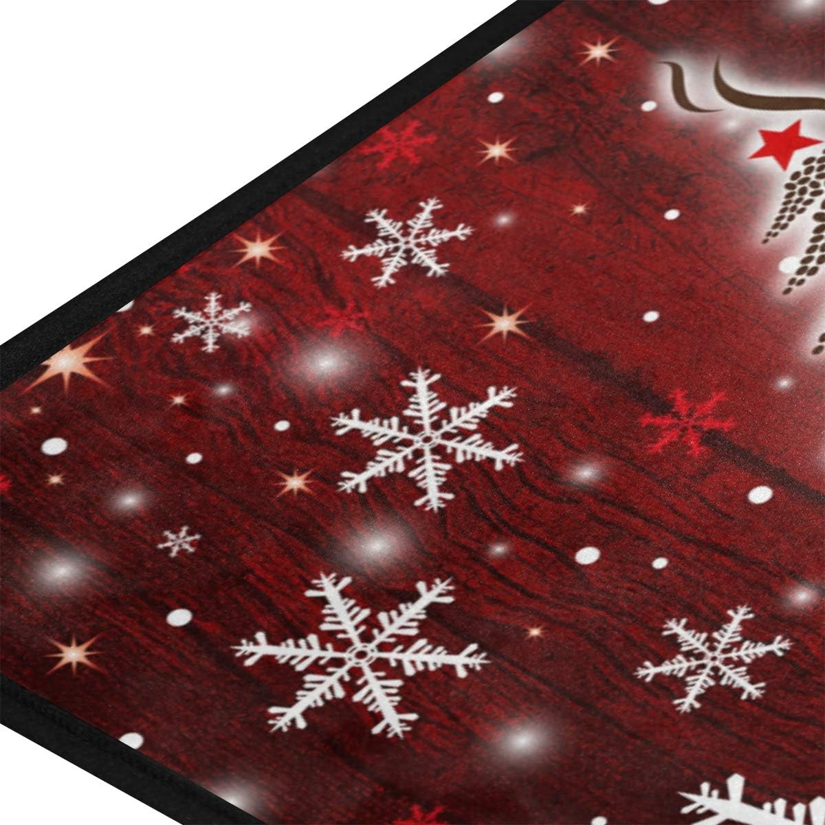 Anti Fatigue Kitchen Floor Mat, 39 x 20 In Vintage Non Slip Absorbent Comfort Modern Standing Mat Soft Kitchen Runner Rug for Hallway Entryway Bathroom Living Room Bedroom Christmas Tree: Kitchen & Dining