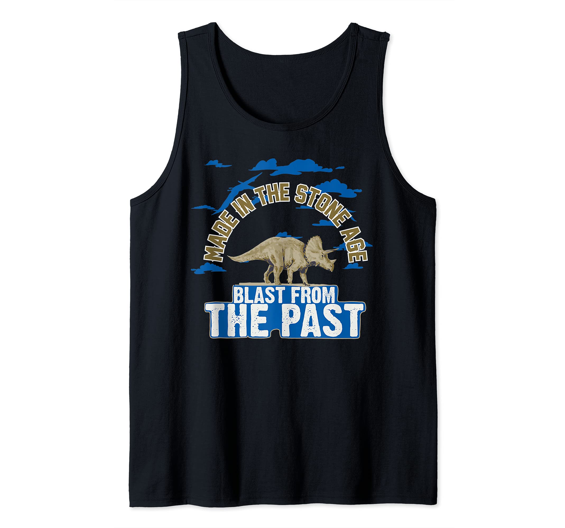 Dino Dinosaur From The Past T-Rex Extinct Animals Stone Age Tank Top