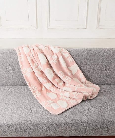 Amazon アフタヌーンティー リビング Afternoontea Living ブランケット 毛布 フォレスト 柄 ボア ブランケット L ピンク ブランケット 毛布 オンライン通販