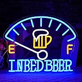 LULANMP I Need Beer Neon Sign for Wall Decor Beer Neon Light Dashboard LED Neon Sign Beer Foam LED Neon Light for Bedroom Bar Wine Cellar Restaurant Hotel Decoration(16.1"*12.9")