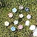Danmu 10pcs Mini Resin Flowers Miniature House Fairy Garden Micro Landscape Home Garden Decoration Plant Pots Bonsai Craft Decor
