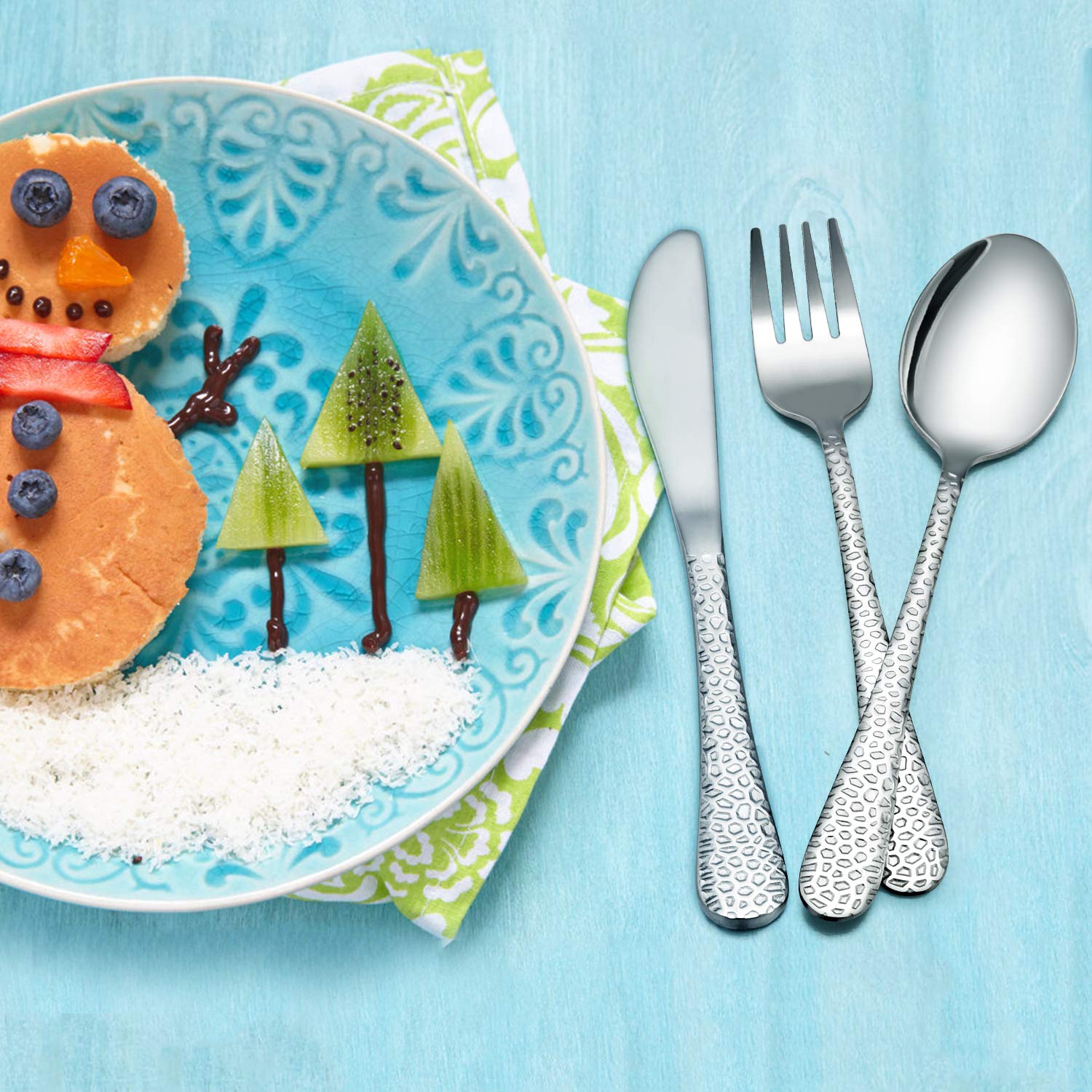 Kids Toddler Silverware Set, HaWare 9Piece Stainless Steel Preschooler