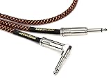 Ernie Ball Instrument Cable, Neon Orange/Black, 25