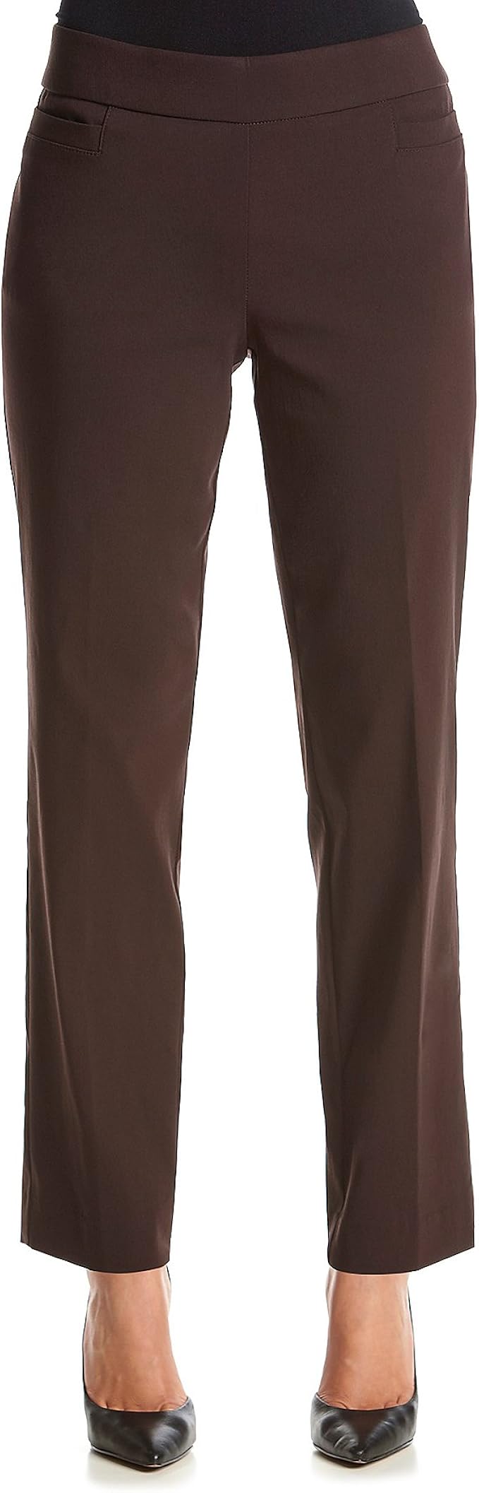 Studio Works Petites' Solid Color Pants Espresso 14 Petite Amazon.ca