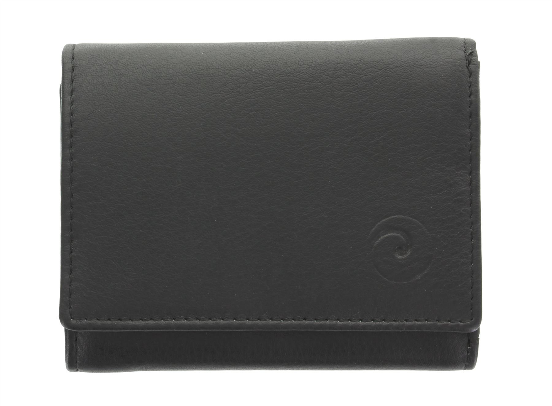 Mala Leather Origin Collection Compact Leather Purse with RFID Protection 3273_5 Black