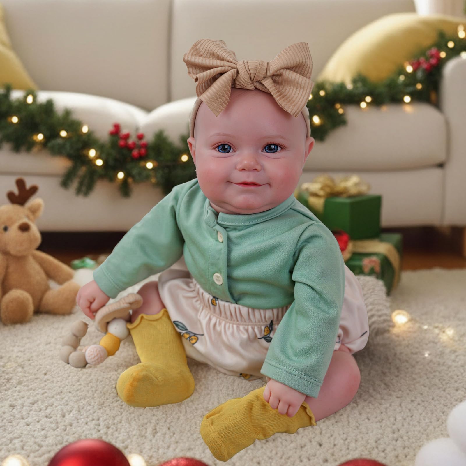 BABESIDE Reborn Baby Dolls, 20Inch Cute Soft Vinyl Realistic-Newborn Baby Doll Poseable Real Life Lifelike Baby Dolls w/Doll Accessories for 3+ Year Old Girls