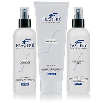 Amazon Com Fragfre Hair Styling Set For Sensitive Skin 8 Oz Ea