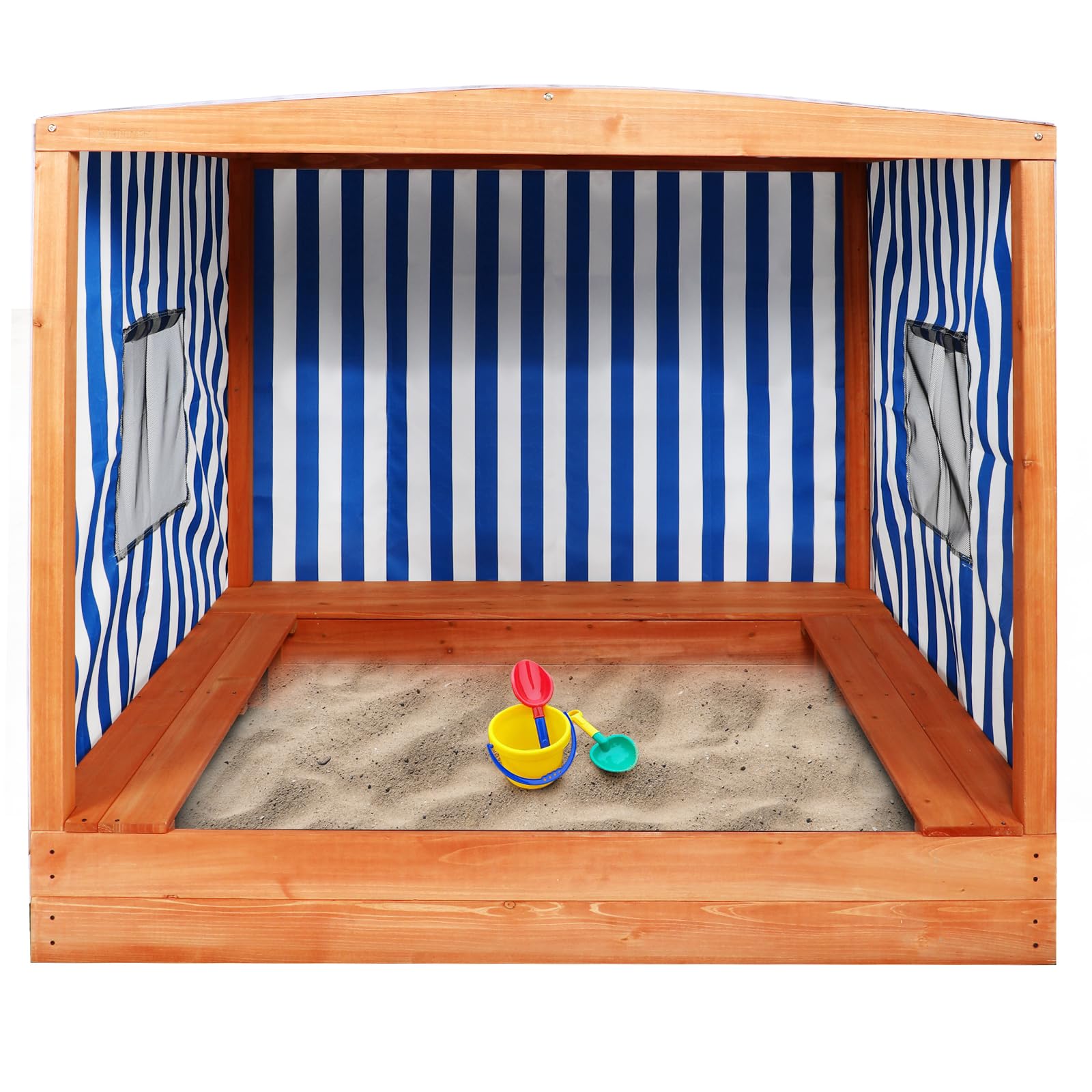 Kids Large Wooden Sandbox with Cover for