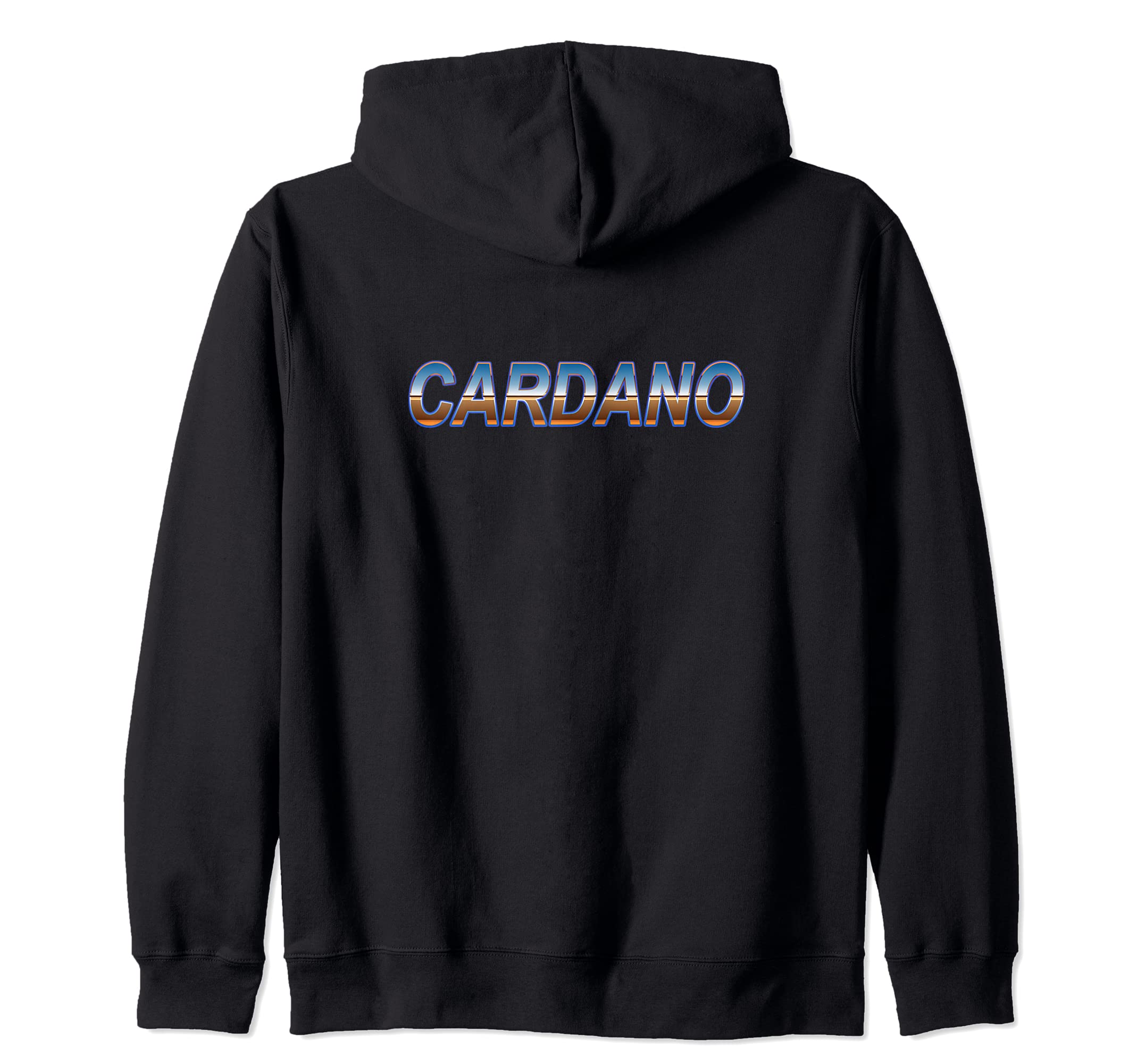 Retro Cardano ADA the Best Crypto Coin Zip Hoodie