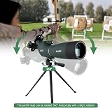 Svbony SV28 Spotting Scope 25-75X70 with Tripod Phone Adapter Angled 45° view 5