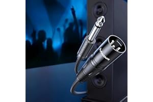 Microphone and Audio Interface 65mm to XLR Female Audio Cable Balanced Design