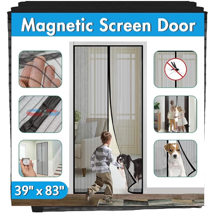 Buy Screen Door, IKSTAR Mosquito Net, Keep Bugs Out, Let Cool