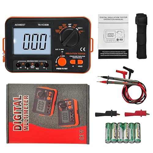 AEMC 6522 Insulation Resistance Tester - 250V, 500V, 1000V Megohmmeter For Industrial And Electrical Professionals - View #8