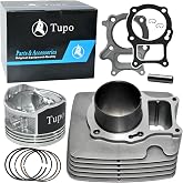 Tupo TRX250-68.5 Cylinder Top End Rebuild Kit | Compatible with Honda Recon 250 Sportrax 250 TRX250 TRX 250 X TE TM EX 2002-2024 12100-HN6-000