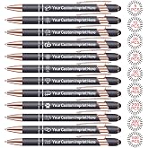TONOPCVIO Bulk Custom Pens Personalized, Customized Pens with Name/Logo Printing Perfect for Business, Birthday, Wedding, Graduation Gifts &amp; Party Events 5 to 2000 Pieces Pack (Black)