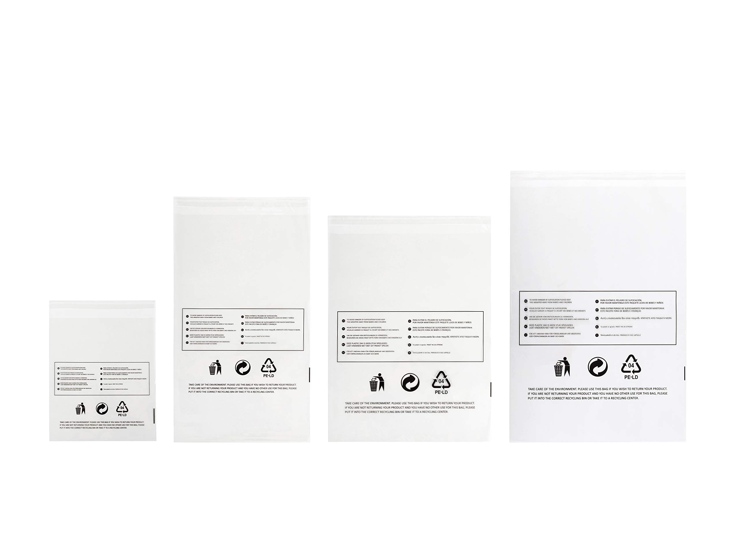 Self Seal Polybags for Fulfilment Extra Large 12.5"x18"