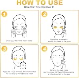 URAQT 24K Gold Under Eye Treatment Masks 30 Pairs Collagen Gel Pads Hydrating view 6