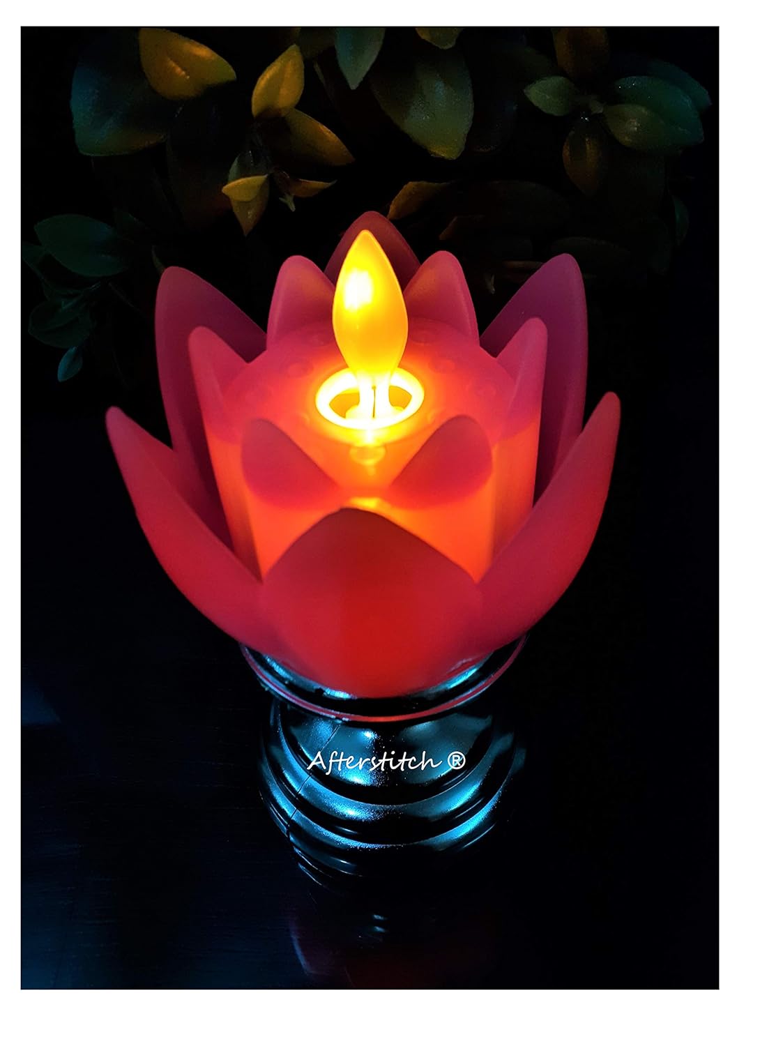 Buy flickering led candles Lotus flower shaped dancing flame flickering led tealight lights for