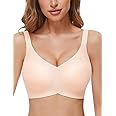 Uroagous Wireless Bras for Women No Underwire Full Coverage Bralettes for women V Neck Everyday Bras with Extender