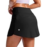 SANTINY Skorts for Women with Pockets High Waisted Golf Skirts with Shorts A Line Athletic Tennis Skirt for Casual Pickleball