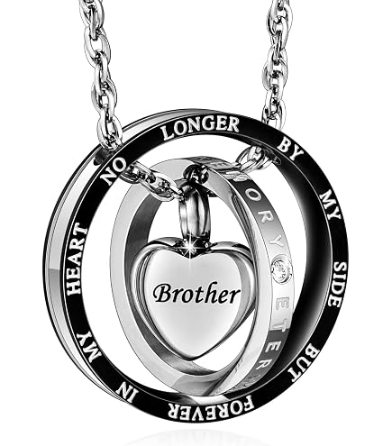 Heart Urn Cremation Necklace - Stainless Steel Memorial Jewelry With Personalized Engraving