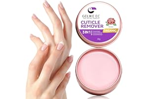 Gelike EC Nail Care Cuticle Softener: Organic Cuticle Remover Cream - Natural Moisturizer Nourish Balm - Rich Vitamin E Spa for Dry Skin - Rose Scent for Woman