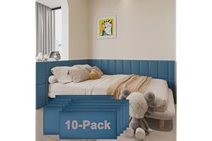 YU LI 3DH 3D Anti-Collision Wall Padding for Kids Self-Adhesive 10PCS Blue headboard Panels for Wall Peel and Stick headboard
