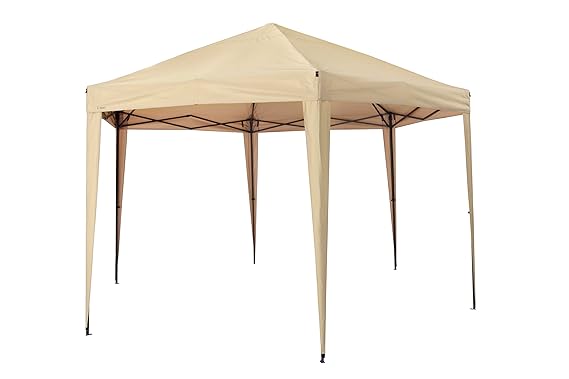 Tepro 'Aruba' Hexagon Faltpavillon, inkl. Tasche | UV-Schutz 80+ | Sonnenschirm für Garten , Terrase und Balkon | 400 x 350 x