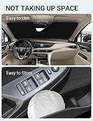 Proadsy 2024 Upgrade Front Windshield Sun Shade