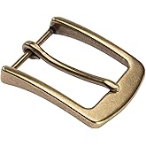TYWestyles 1.5 inch Belt Buckle Single Prong Solid Antiqued Brass for Men Women Belt