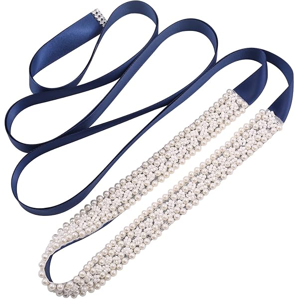 Lauthen.S Rhinestone Sash Belt for Wedding Bride/Baby Shower  display picture 1