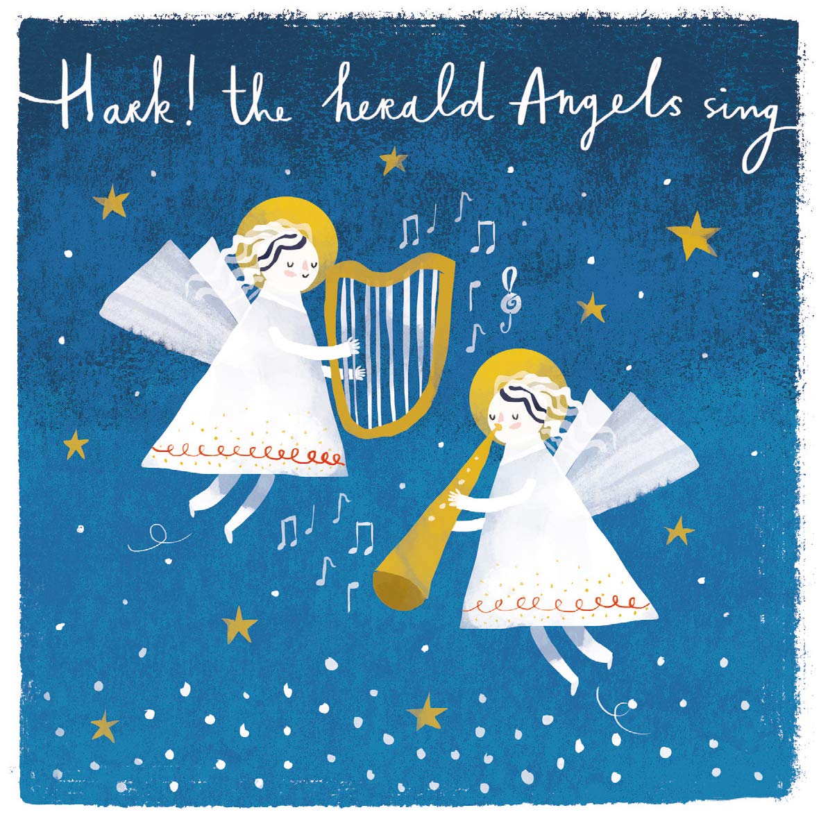 Pack of 8 Hark The Herald Angels Mini Charity Christmas Cards Multiple Charities ASCX0295
