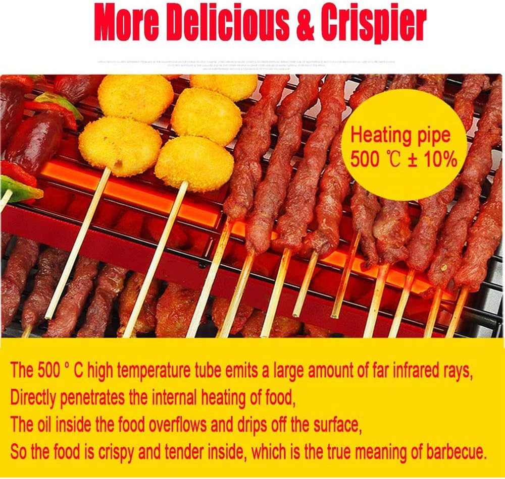 review Mijiang 2 Layer Teppanyaki Grill,Teppanyaki Table Grill,Temperature Control with Interchanable Griddle Plate, with Iron Drip Tray for Indoor Outdoor
