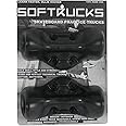 Softrucks Skateboard Practice Trucks – for Indoor or Outdoor Use - Build Skill, Strength, Confidence – Mount to Any Skate Deck