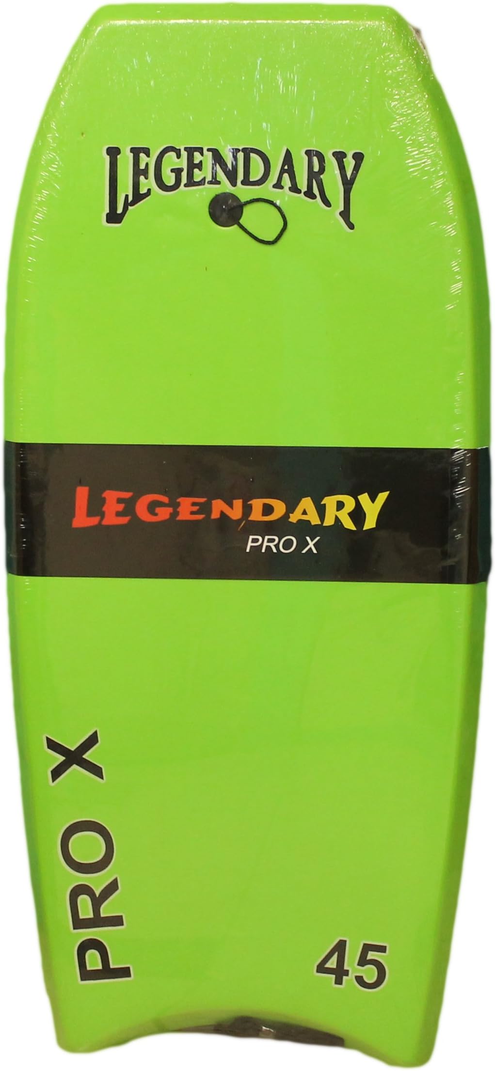 Legendary Pro X Slick Bottom Hard Bottom Body Surfing Board (Green/ Orange, 45 inch)