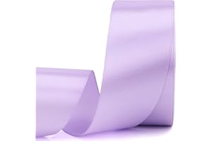 Nsilu 25 Yards 1-1/2 inches Wide Satin Ribbon Suitable for Wedding, Party and Gift Box Packaging Ribbon (Light Purple, 1-1/2")